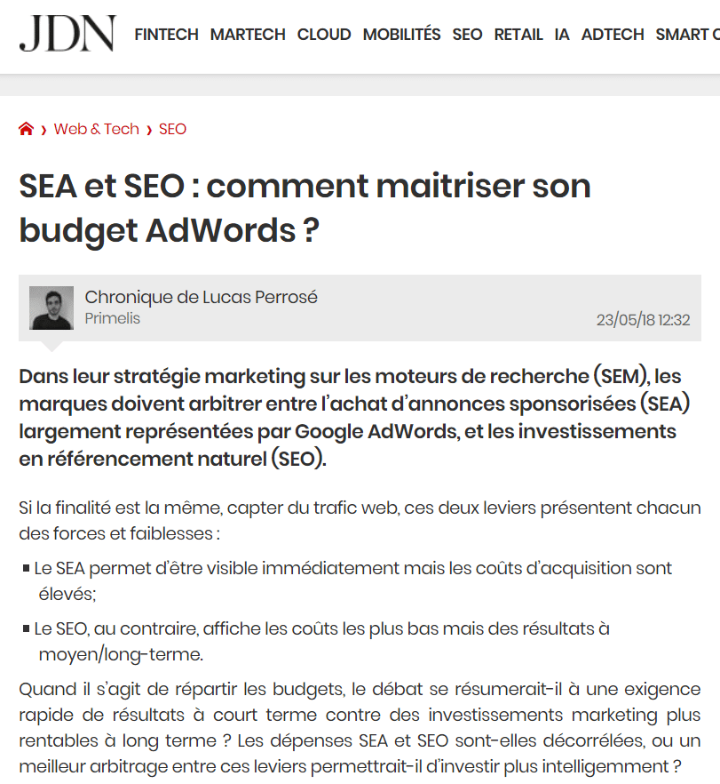 SEA et SEO : comment maitriser son budget AdWords ?